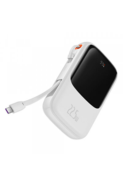 Baseus Εξωτερική μπαταρία, Baseus, 10000mAh, 22.5W, Λευκό