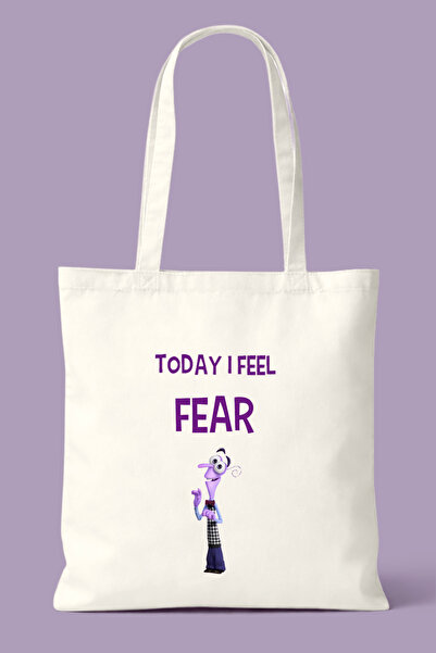 Hayali Şeyler Reverse Face I Feel Fear (Scared) Printed Bag