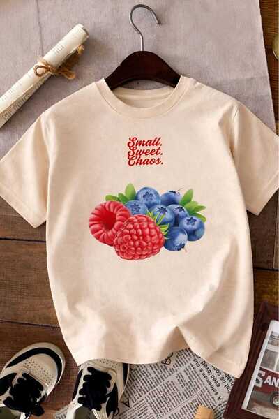 BENROMA Παιδικό μπλουζάκι unisex με στάμπα βατόμουρου 7GH1