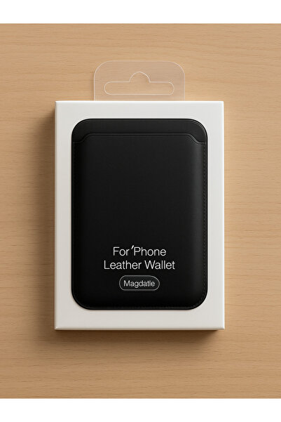 genel tr Magsafe Deri Cüzdan Kartlık Tüm Iphone Modellere Uyumlu