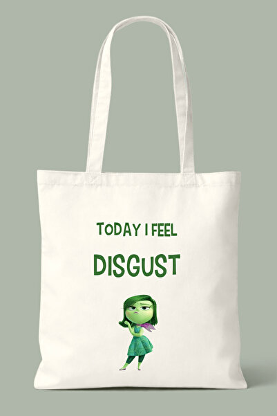 Hayali Şeyler Reverse Face I Feel Disgust Printed Bag