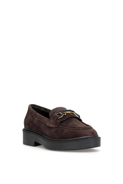 Ayakkabı Fuarı Pantofi casual de damă Elit MY-744S din piele naturală, maro