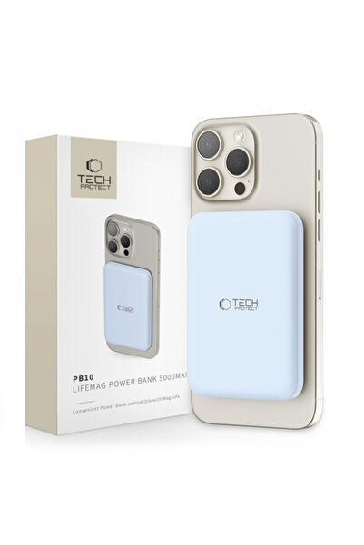 Tech-Protect Εξωτερική μπαταρία, Tech-Protect, 5000mAh, 15W, Μπλε
