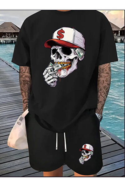 Joetsu Unisex Γυναικεία/Ανδρικά Πολύχρωμα Σορτς και Μπλουζάκια με Προσαρμοσμέ...