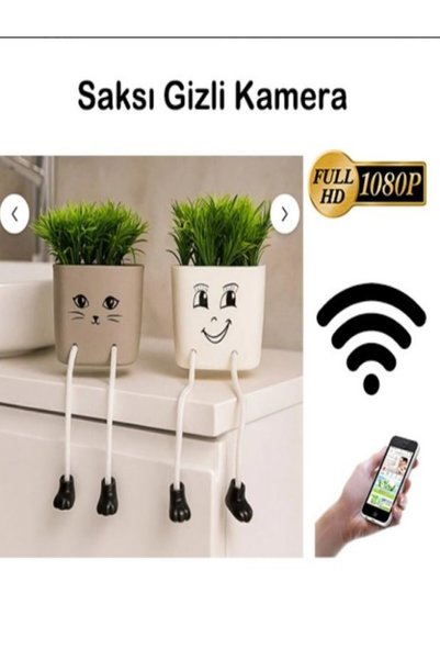 XIMO Saksı Gizli Kamera Dekoratif