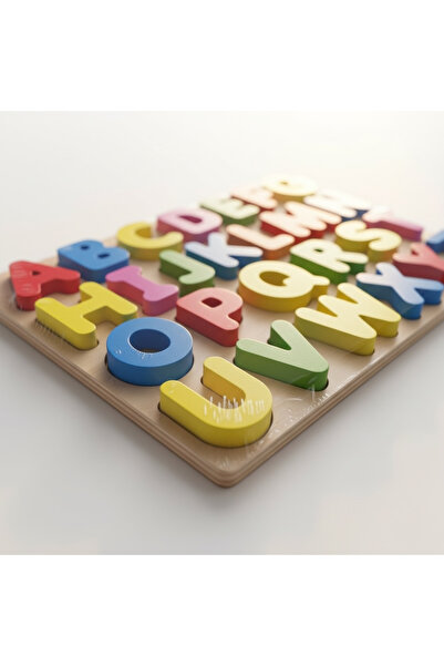 Keskin Ahşap Alfabe Puzzle Eğitici Oyuncak
