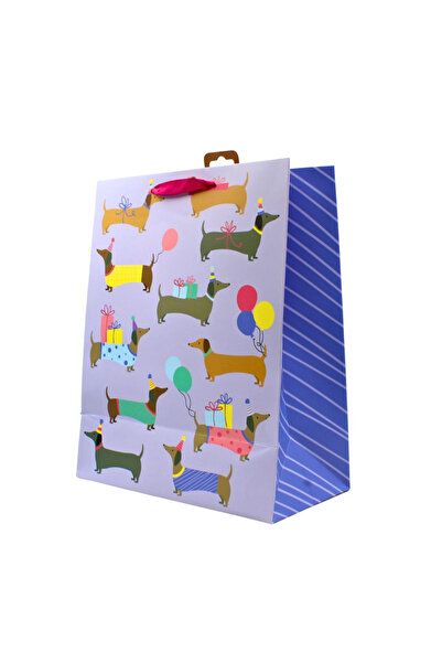 Eurowrap Clairefontaine L Σακούλα Δώρου με Σχέδιο Σκύλων Λουκάνικων