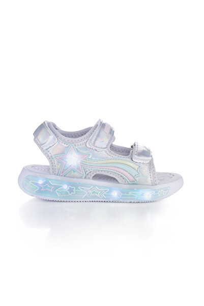 Marco Kids Star Patterned Girls' Lighted Sandals 26Y210