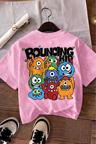 E-ROMA Bouncingkid Printed Unisex Children's T-Shirt 7Gh1