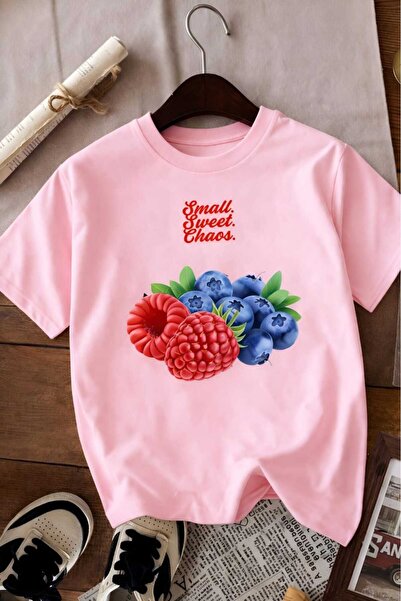 E-ROMA Blackberry Printed Unisex Children's T-Shirt 7Gh1