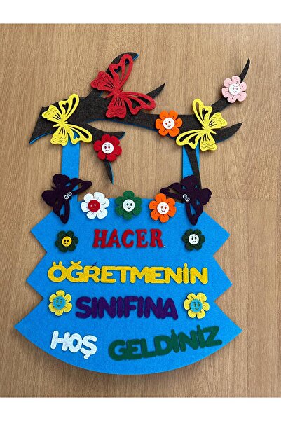 Keçebahçesi Kayseri Kişiye Özel Sınıf Kapı Süsü,Öğretmen İsmi Yazılı Kapı Pan...