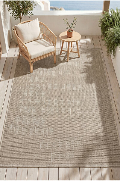 venucci home & living Larin Modern Sisal Jüt Toz Vermez Balkon Bahçe Mutfak K...
