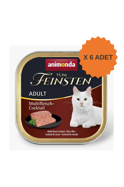 Animonda Vom Feinsten Karışık Etli Yetişkin Kedi Konservesi 100Gr X 6 Adet