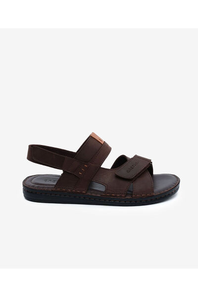 Greyder Erkek Kahverengi Hakiki Deri Sandalet 6Y1FS67856