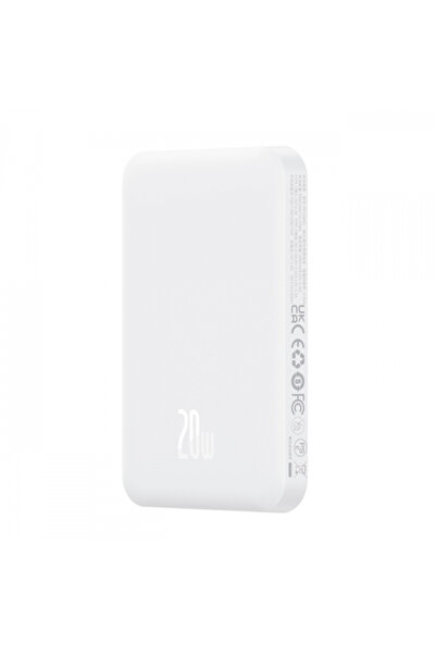 Baseus Εξωτερική μπαταρία, Baseus, 5000mAh, 20W, Λευκό