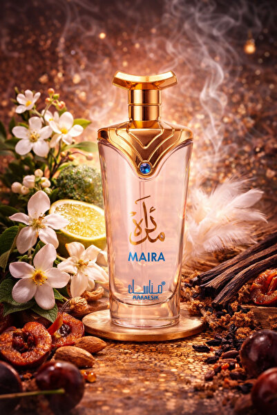 MANASIK Γυναικείο Άρωμα Maira 100ml, Λουλουδάτο Άρωμα με Βανίλια και Λευκό Μό...