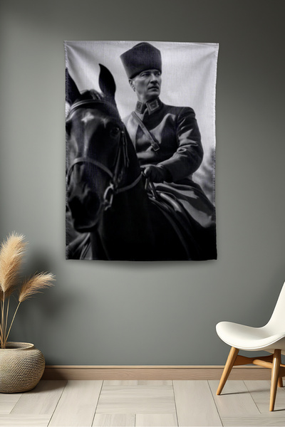 Vagonik Ataturk Themed Wall Covering Tapestry Pattern 432