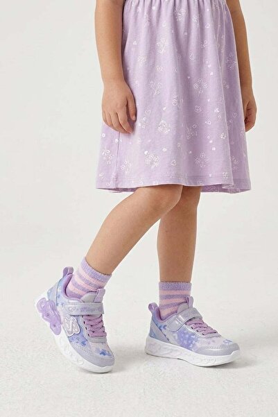 Ayakkabı Fuarı Elit EYL032 Booties Παπούτσια για κορίτσια για περπάτημα Λιλά