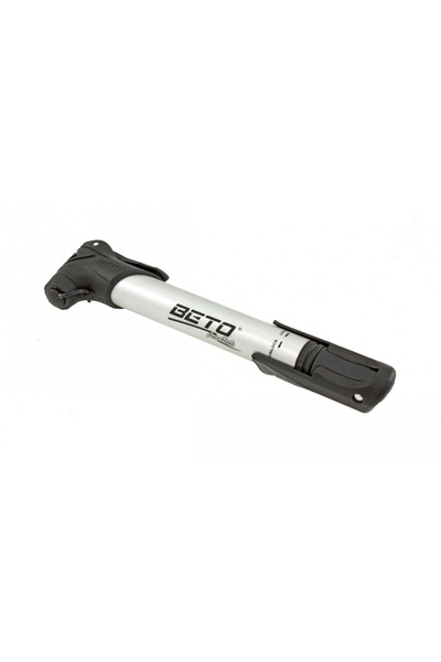 BETO Hand pump, made of aluminum, length 23cm, AV, DV, FV valve, silver/black...