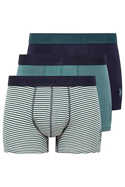 U.S. Polo Assn. Pachet de 3 boxeri pentru bărbați din bumbac și lycra