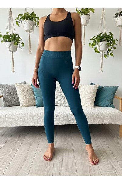 Tala Gymshark Seamless Yüksek Bel Spor Tayt - Yeşil
