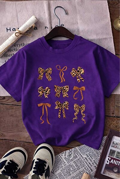 E-ROMA Ribbon Printed Unisex Children's T-Shirt 8Gh4