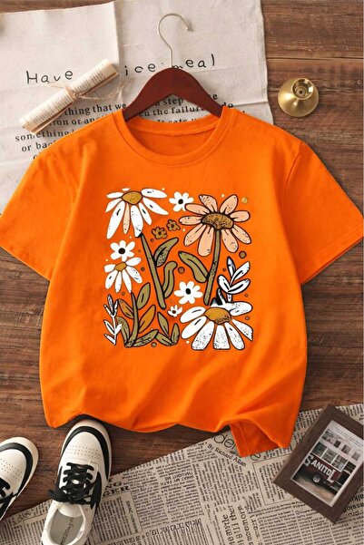 DM DOLCE MORE Daisy Printed Unisex Kids' T-Shirt 8Gh2