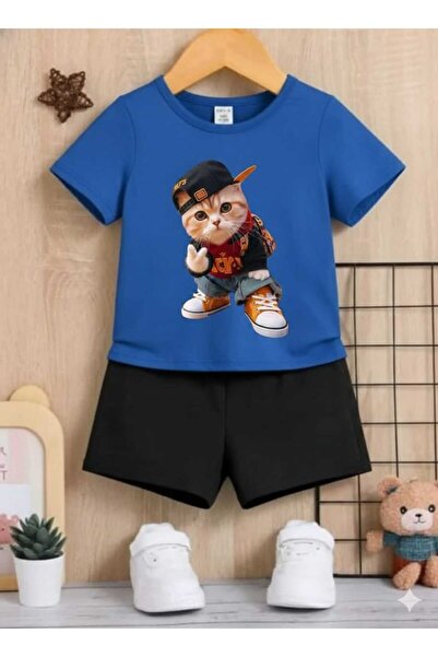 Nice Clothes ΚΑΛΟΚΑΙΡΙΝΟ ΠΑΙΔΙΚΟ ΜΠΛΟΥΖΑΚΙ ΣΟΡΤΣ UNISEX (ΣΧΕΔΙΟ ΓΑΤΑΣ ΜΕ ΚΑΠΕΛΟ)