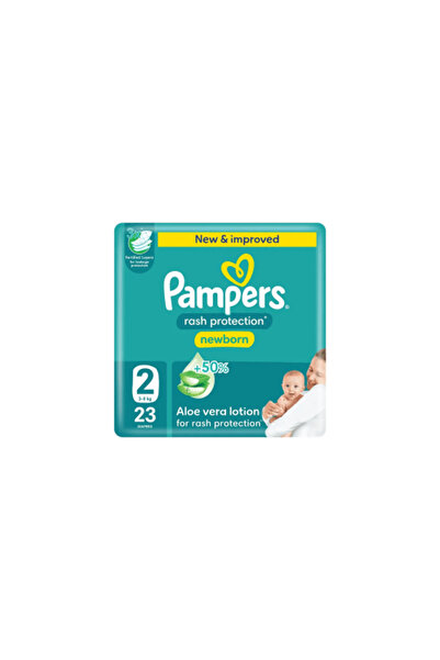 Pampers Main Line حفاضات بامبرز للأطفال مقاس 2 مع الألوة فيرا - عبوة تحتوي عل...