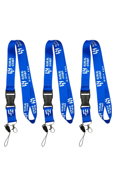 Al hilal 3 PCS Lanyard Keychain Neck Strap with Detachable Buckle Hook for Ke...