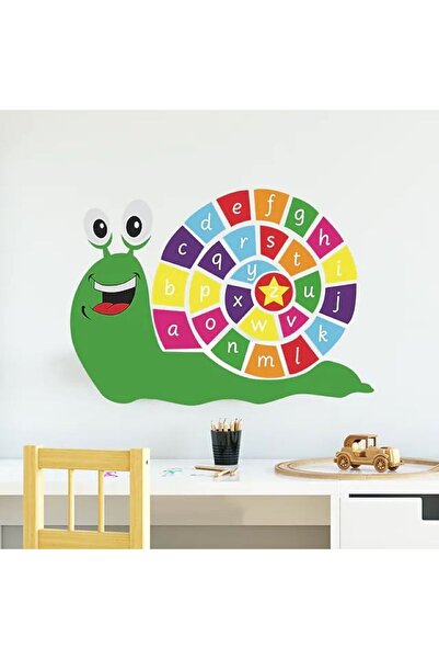 LUXER Διακοσμητικό και Εκπαιδευτικό Αυτοκόλλητο  "Αλφάβητο Σαλιγκαριού ", Αυτ...