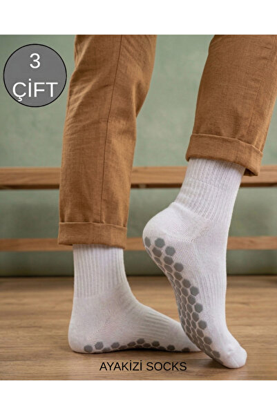 ayakizi socks 3 أزواج من جوارب التوفاء الرجالية المقاومة للانزلاق