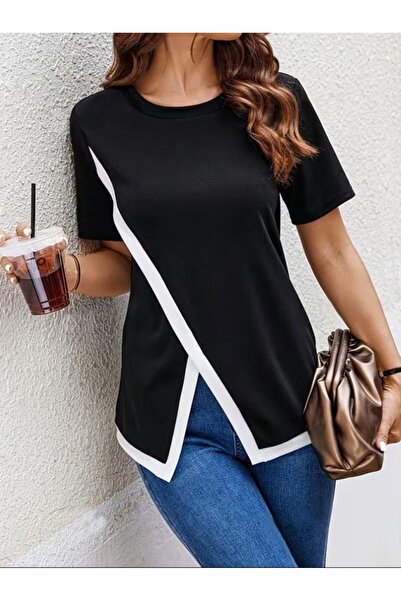 Wear Up Γυναικεία κοντομάνικη μπλούζα βισκόζης με λαιμόκοψη