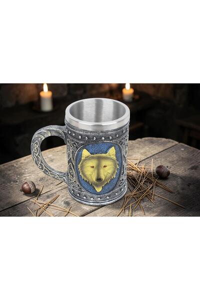 e-life shop 3D Game of Thrones Wolf Design Beer Mug with Steel Inner Chamber ...