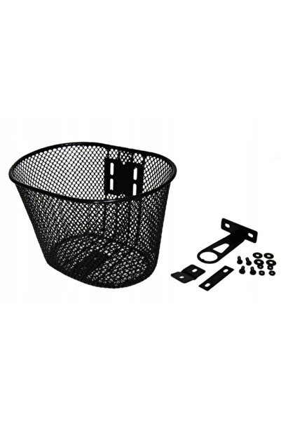 DSX Children's bicycle basket, metal material, black color, front mounting