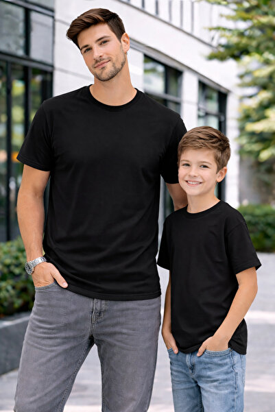 VODEXA Tricou oversize unisex pentru copii Baba, tricou Twin, imprimat DAD SI...