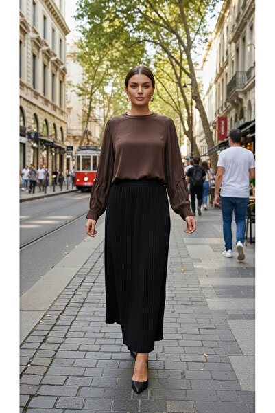 MissWhence Silk Blouse 39023 Brown