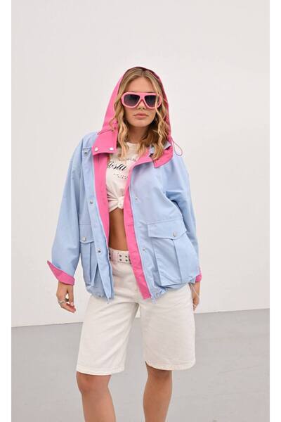 DENİKK Trend Iconic Design Water Repellent Windproof Raincoat Jacket-Iconic -...