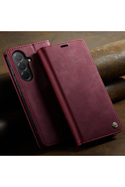 Caseme Husa Samsung Galaxy A56 tip portofel slim, flip magnetic, functie stan...