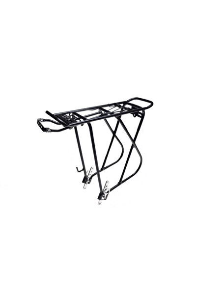 WMX Bicycle rear rack, 24"-28", aluminum, frame mount, black color