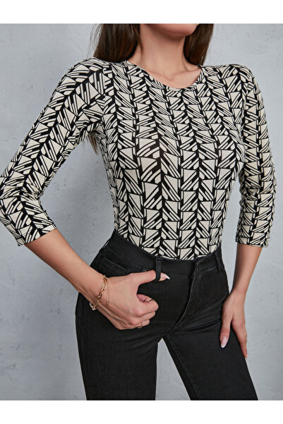 Wear Up Γυναικεία μπλούζα με στάμπα με λαιμόκοψη