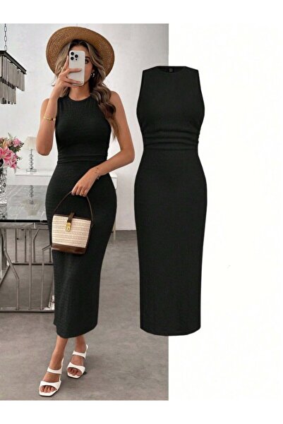 Wear Up Γυναικείο φόρεμα με τιράντες, λαιμόκοψη ποδηλάτου, μακρύ και τυλιγμέν...