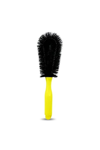 SAFI WAX فرشاة تنظيف عجلات قوية مع مقبض مريح لإزالة الأوساخ والغبار عن الإطار...