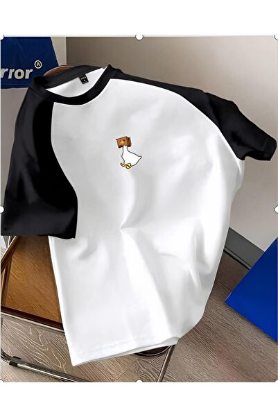 Massgai Μπλουζάκι Unisex με στάμπα, υπερμεγέθη, χτενισμένο βαμβακερό, με μανί...