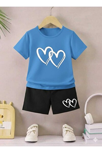 Nice Clothes ΚΑΛΟΚΑΙΡΙΝΟ ΠΑΙΔΙΚΟ ΣΕΤ ΜΠΛΟΥΖΑΚΙ-ΣΟΡΤΣ ΟΥΝΙΣΕΞ (ΜΕ ΣΧΕΔΙΟ ΚΑΡΔΙ...