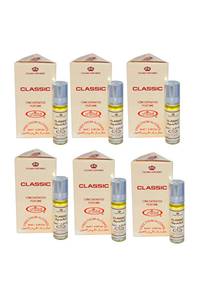 Al Rehab perfumes Classic Concentrated Perfume Oil 6ml (Pack of 6)