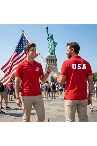 SARI Μπλουζάκι με γιακά πόλο USA Αμερική