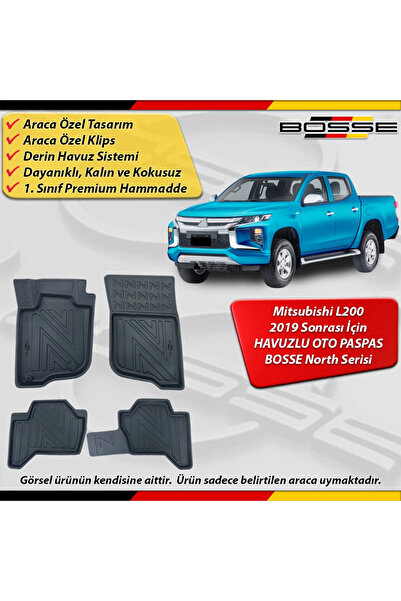 BOSSE North Mitsubishi L200 Paspas Araca Özel 2019 Sonrası İçin Derin Havuzlu...