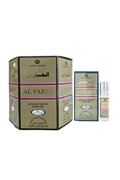 Al Rehab perfumes Al Fares Perfume Oil 6ml (Pack of 6)