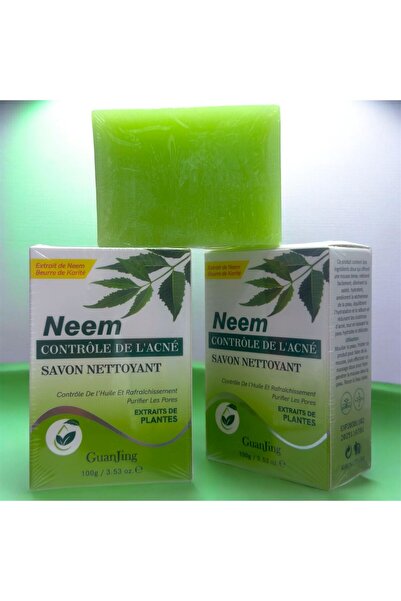 Guanjing Neem Pimple Control Cleansing Soap 2PCS COMBO (2x100g) – Oil Control...